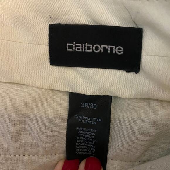 CLAIBORNE taupe colored slacks - men's 38 / 30 - Picture 5 of 5